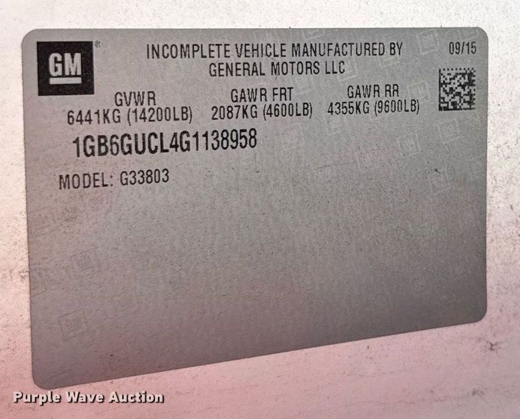 image for item DS4309 2016 Chevrolet Express 4500 ambulance