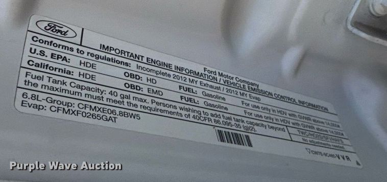 image for item DS4311 2012 Ford F450 Super Duty utility / service truck