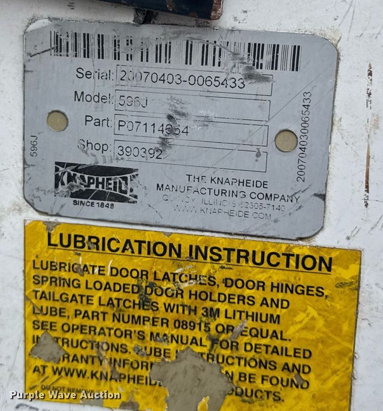 image for item DW3424 2007 Chevrolet Silverado 2500HD utility bed pickup truck