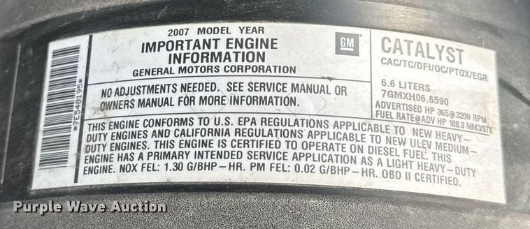 image for item DW3424 2007 Chevrolet Silverado 2500HD utility bed pickup truck