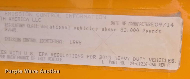 image for item DY0394 2015 Western Star 4700SF dump truck