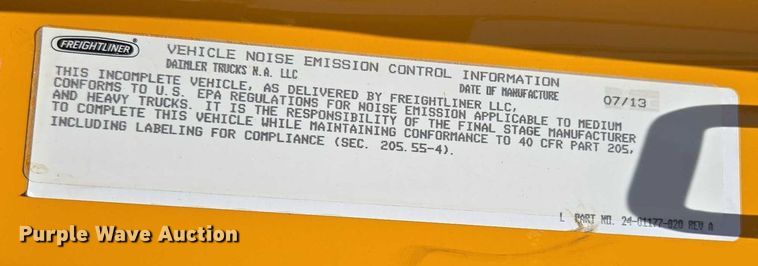 image for item DY0398 2014 Freightliner 114SD dump truck