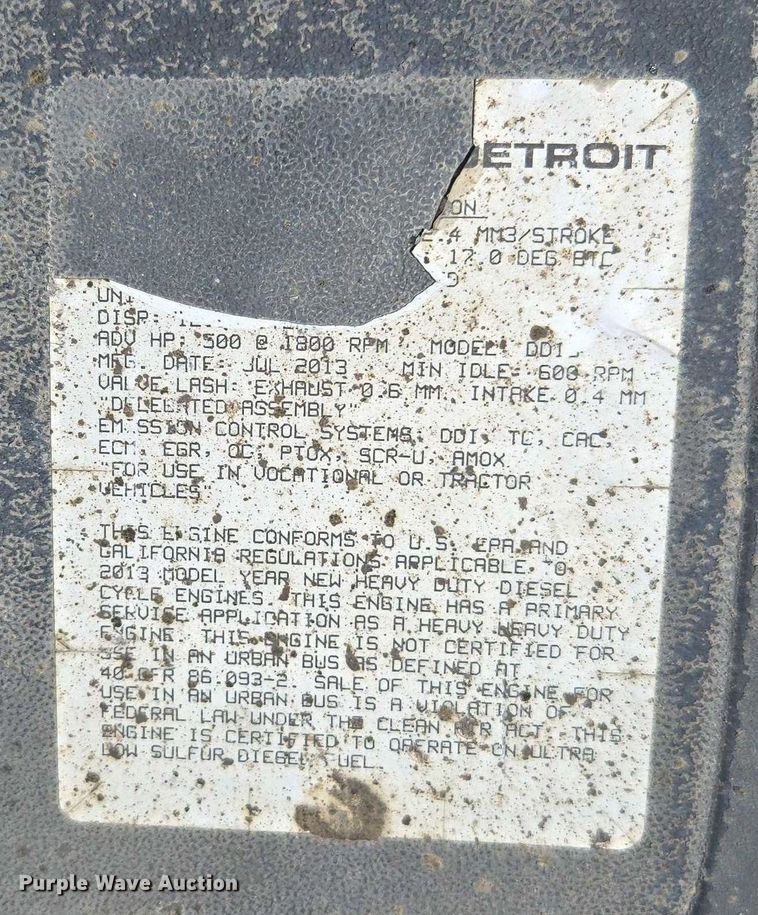 image for item DY0398 2014 Freightliner 114SD dump truck