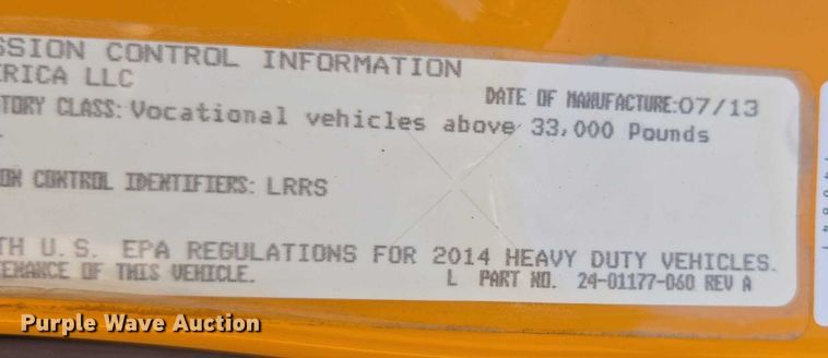 image for item DY0398 2014 Freightliner 114SD dump truck