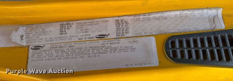 image for item DY0399 2009 Sterling L-Line dump truck