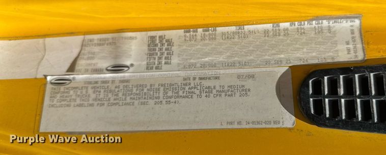 image for item DY0404 2009 Sterling L-Line dump truck