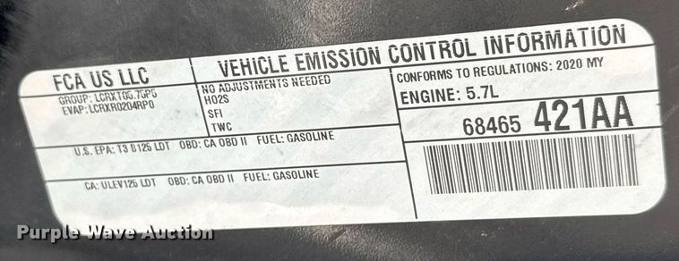 image for item DY0416 2020 Dodge Durango SUV