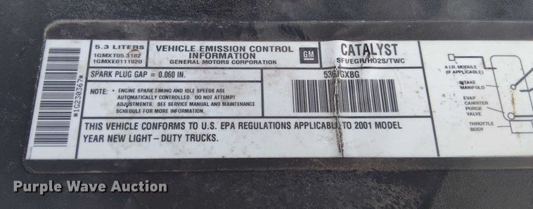 image for item DY0456 2001 GMC Yukon XL SUV