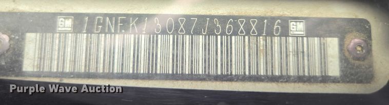 image for item DY0973 2007 Chevrolet Tahoe SUV