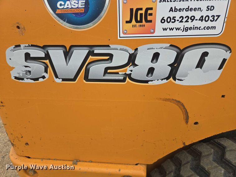image for item DY1080 2015 Case SV280 tracked skid steer loader
