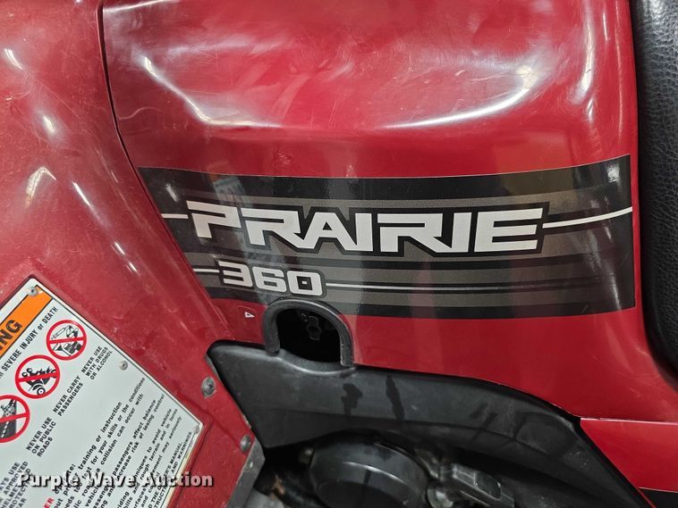 image for item DZ6074 2010 Kawasaki Prairie 360 ATV