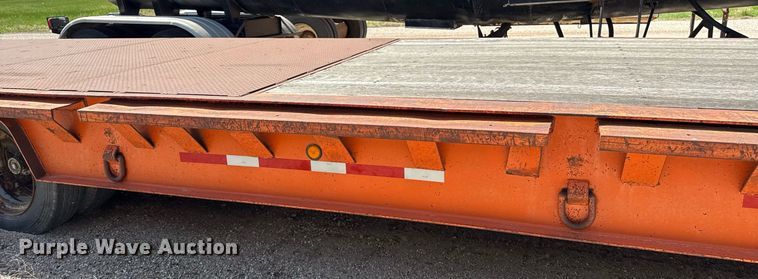 image for item DZ8532 1987 Trail King TK80-4560 drop deck equipment trailer