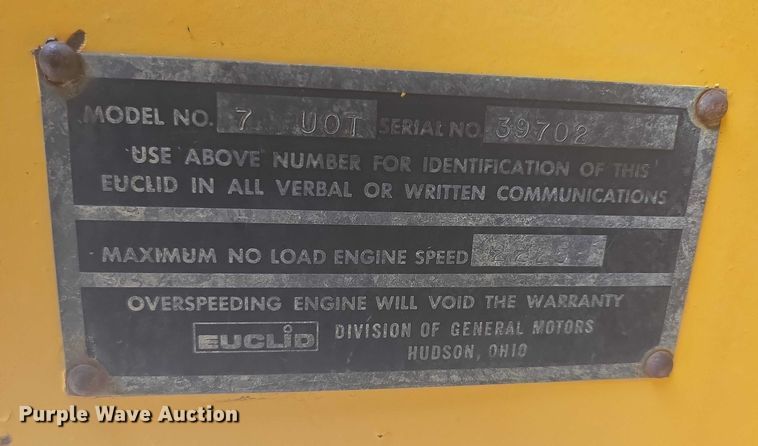 image for item EB0974 1965 Euclid TS-14 scraper