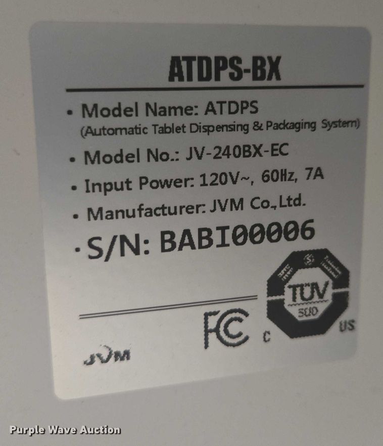 image for item EB0984 InSite JVM JV-240BX6-EC talyst medication dispenser