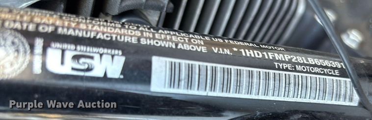 image for item EC1091 2020 Harley-Davidson Police Electra Glide motorcycle