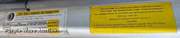 image for item EC1094 2009 Starcraft Ford E450 Super Duty shuttle bus