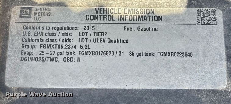 image for item EC3448 2015 Chevrolet Silverado 1500 LT Crew Cab pickup truck