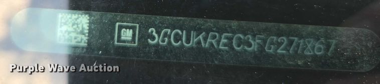 image for item EC3449 2015 Chevrolet Silverado 1500 Crew Cab pickup truck