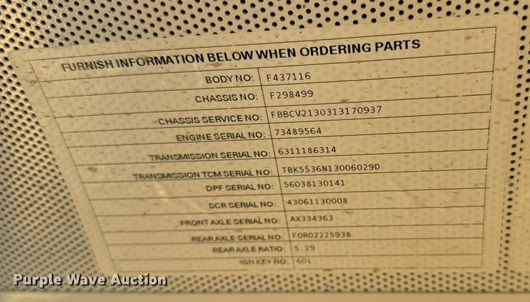 image for item ED4423 2014 Blue Bird Vision school bus