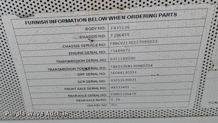 image for item ED4425 2014 Blue Bird Vision school bus