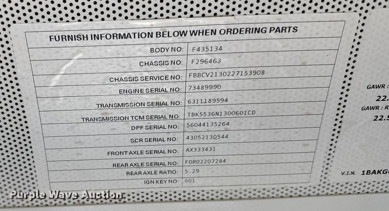 image for item ED4426 2014 Blue Bird Vision school bus