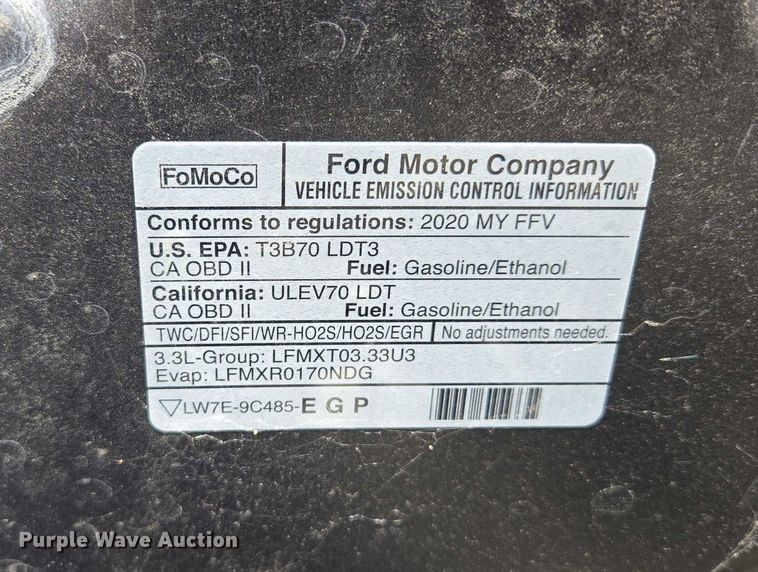 image for item EF1725 2020 Ford Explorer Police Interceptor SUV