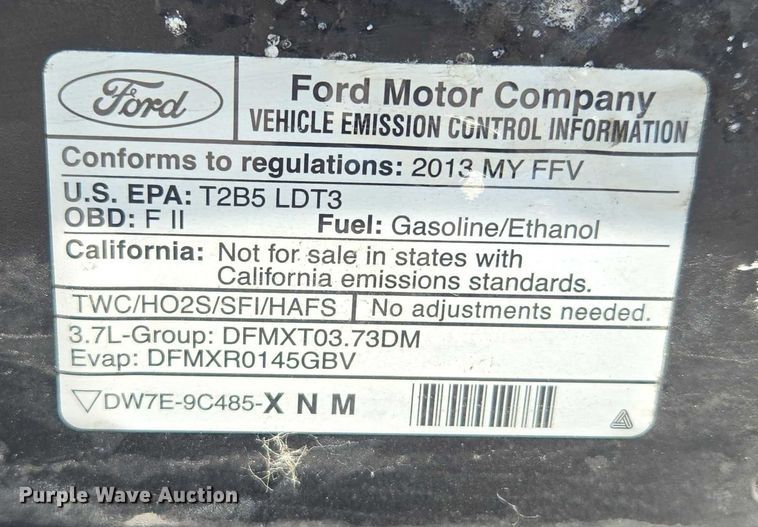 image for item EF1726 2013 Ford Explorer Police Interceptor SUV