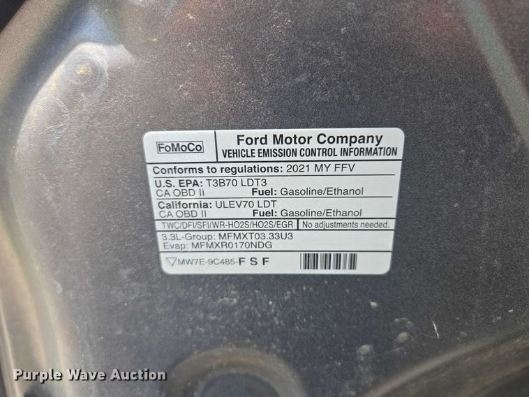 image for item EF1727 2021 Ford Explorer Police Interceptor SUV