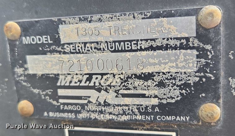 image for item EF1895 1990 Bobcat 3022 trencher