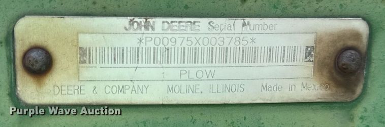 image for item EF1900 John Deere 975 plow