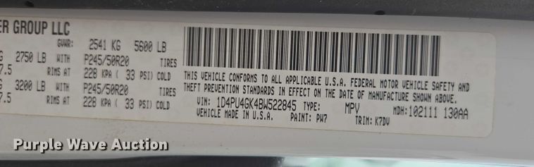 image for item EF1933 2011 Dodge Nitro SUV