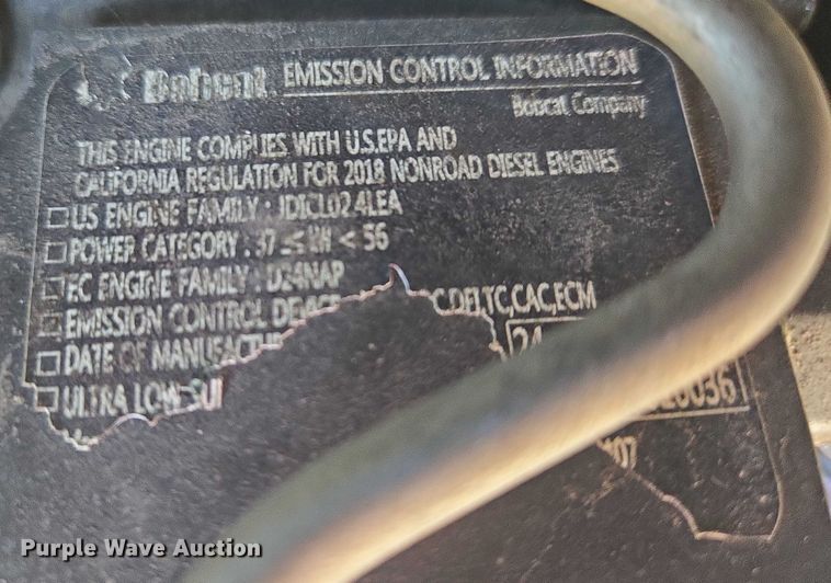 image for item EF1939 2018 Bobcat S650 skid steer loader