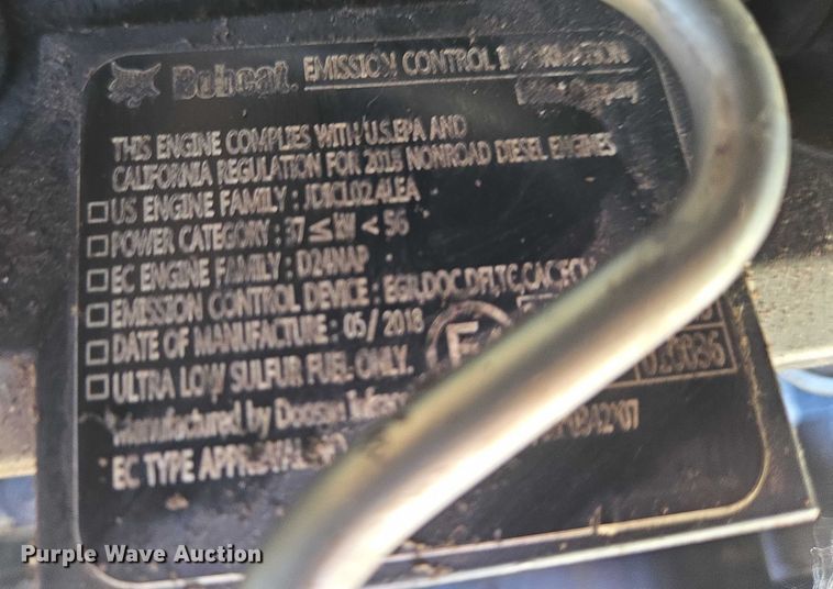 image for item EF1940 2019 Bobcat S650 skid steer loader