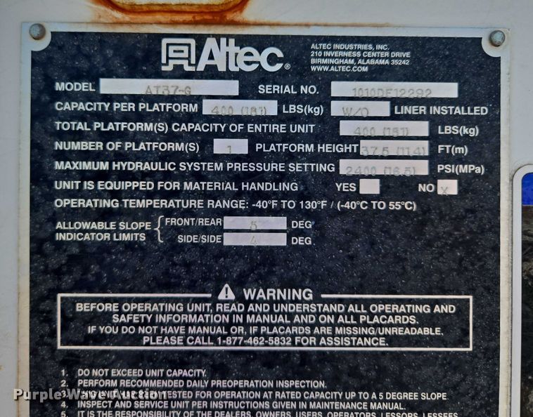 image for item EF1947 2011 Ford F550 Super Duty bucket truck