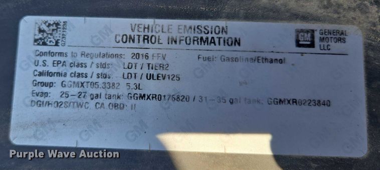 image for item EF1953 2016 Chevrolet Silverado 1500 Double Cab pickup truck