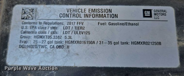 image for item EF1954 2017 Chevrolet Silverado 1500 Crew Cab pickup truck