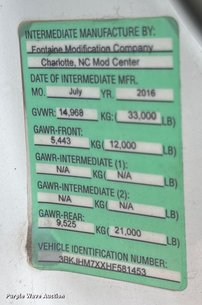 image for item EF2116 2017 Kenworth K270 street sweeper truck