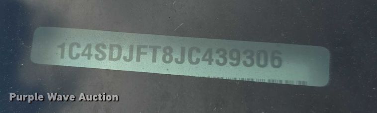 image for item EF3664 2018 Dodge Durango SSV SUV