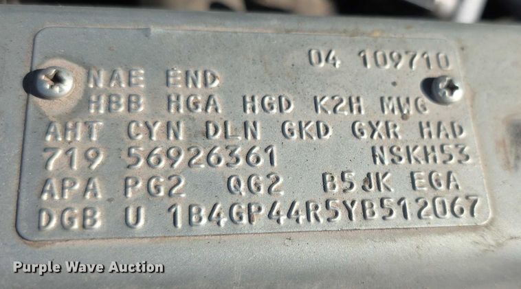 image for item EF3736 2000 Dodge Grand Caravan SE handicap accessible van