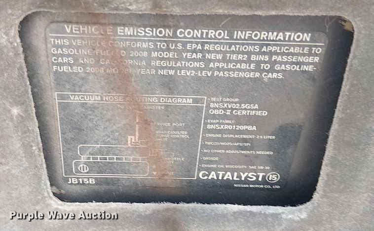 image for item EG8551 2008 Nissan Altima  