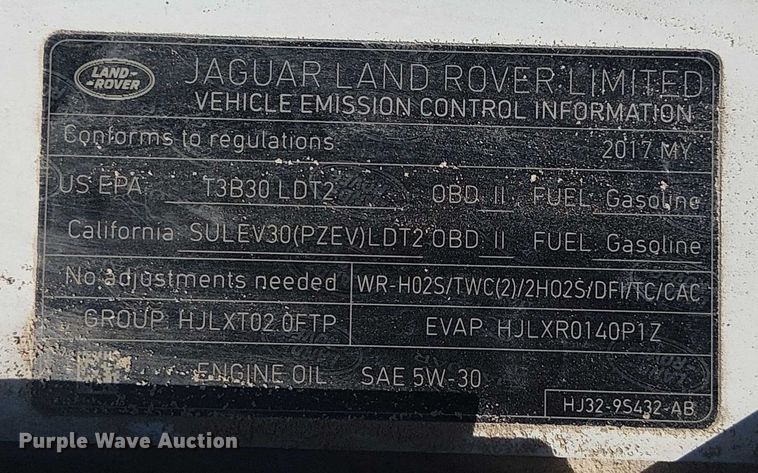 image for item EG8556 2017 Land Rover Discovery Sport SUV