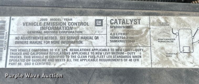 image for item EK8471 2005 Chevrolet Silverado 1500 pickup truck