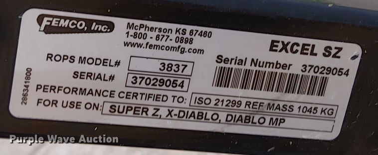 image for item EM8034 2015 Hustler Super 104 ZTR lawn mower