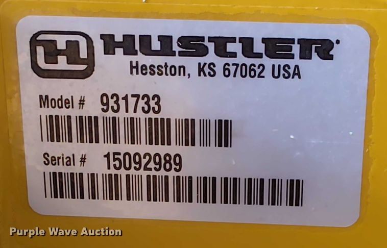 image for item EM8034 2015 Hustler Super 104 ZTR lawn mower