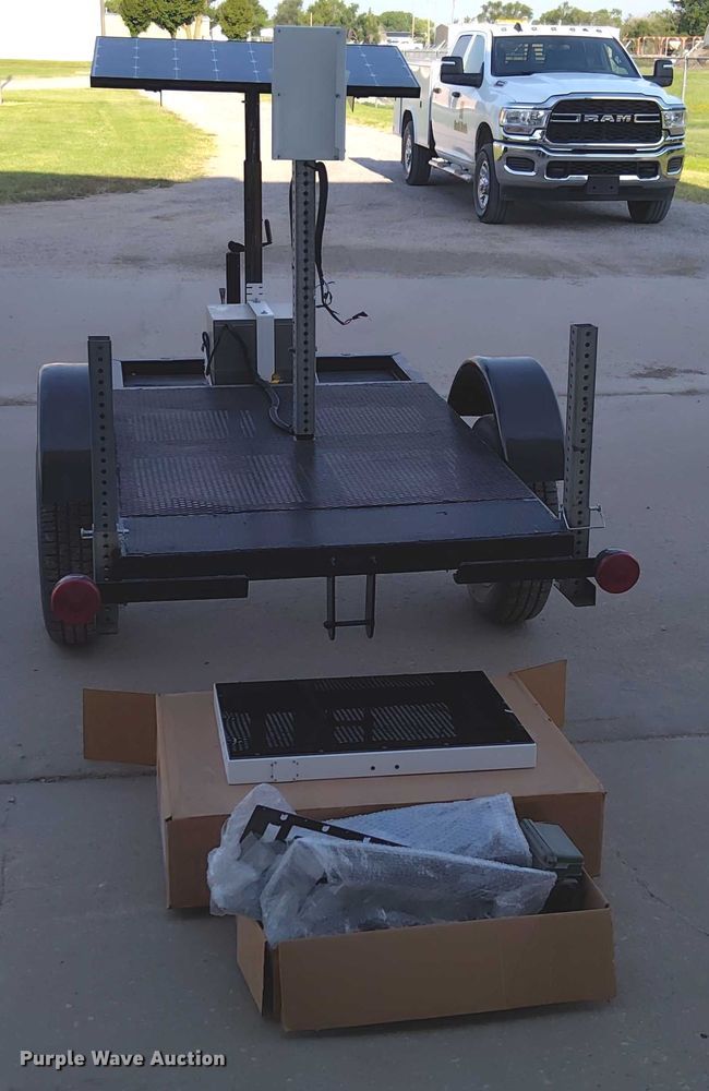 image for item EM8047 Shop built radar trailer