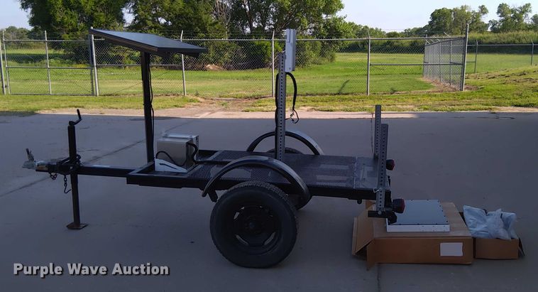 image for item EM8047 Shop built radar trailer