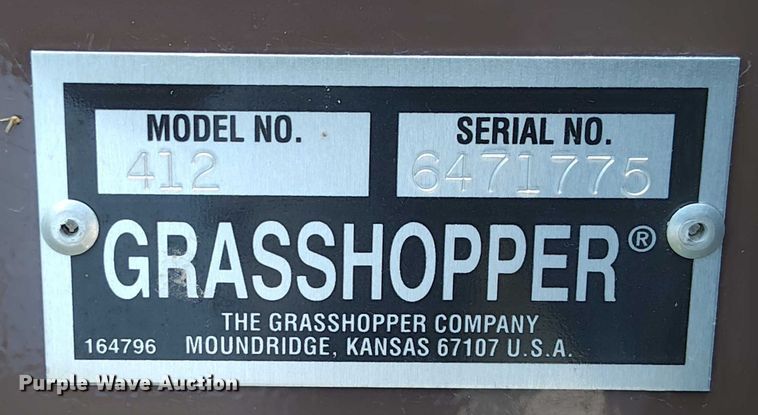 image for item EM8054 Grasshopper 412 snow blower