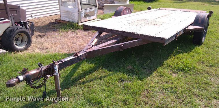 image for item EM8055 Shop built Tilt deck utility trailer
