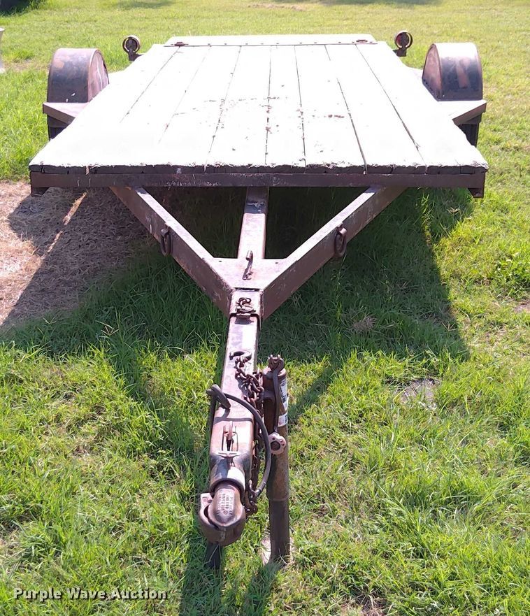 image for item EM8055 Shop built Tilt deck utility trailer