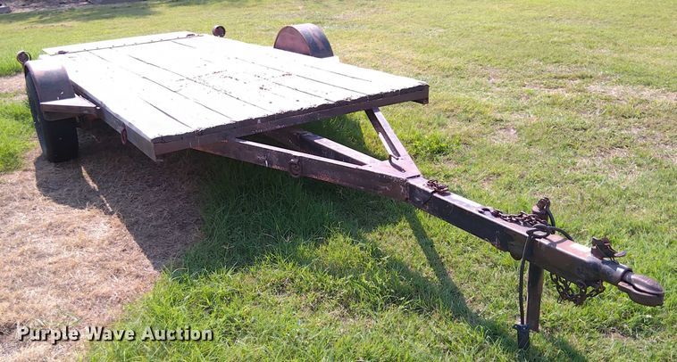 image for item EM8055 Shop built Tilt deck utility trailer